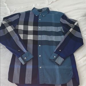 Burberry long sleeve button up shirt
